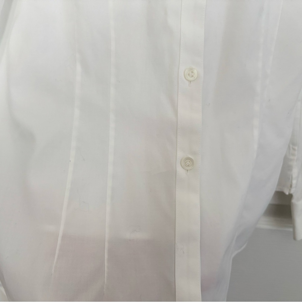 FOXCROFT Womens White Non-Iron Stretch Fitted Shirt, size 14p - Picture 4 of 7